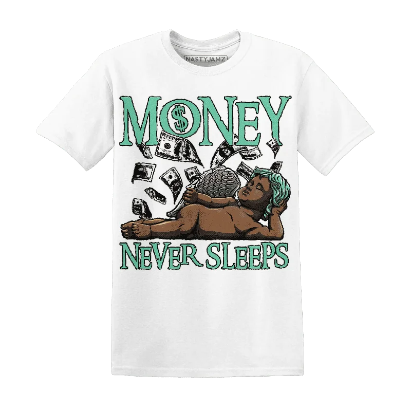 NastyJamz Green Glow 3s T Shirt Match Money Never Sleeps