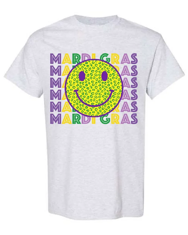 Mardi Gras Smiley Tee