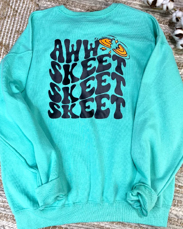 Teal Aww Skeet Skeet Skeet Pullover