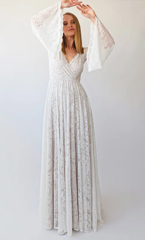 Long Bell Sleeves Gown #1394